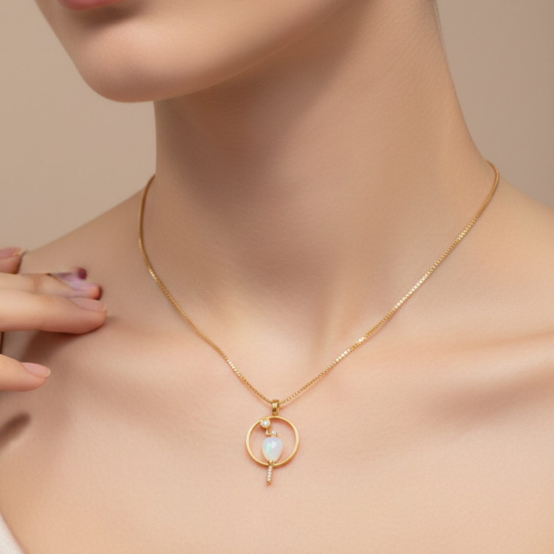 Opal Orbit Necklace