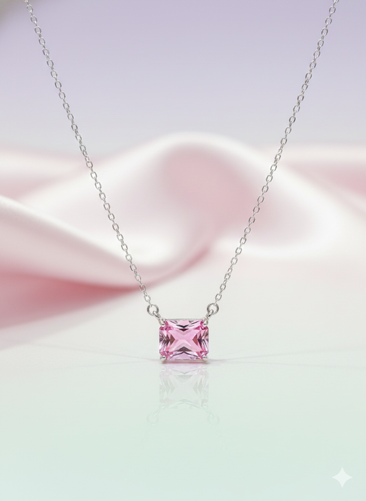 Blush Halo Princess Necklace