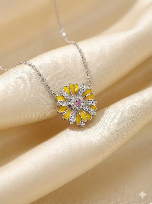 925 SunBloom Daisy Necklace