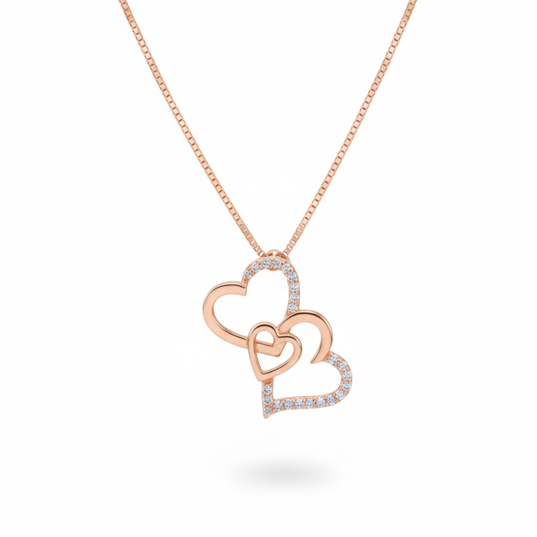 Triple Promise Heart Necklace